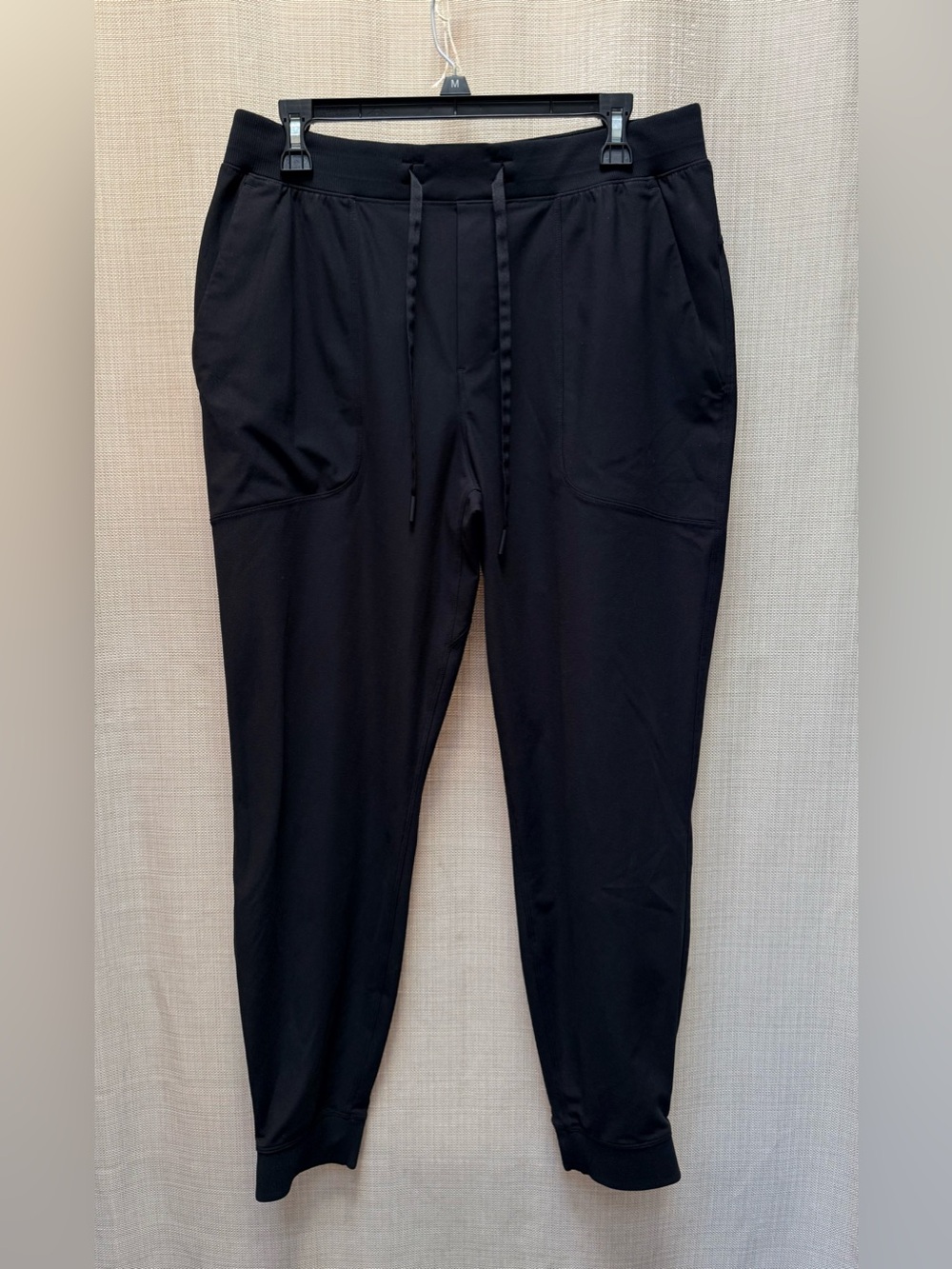 Lululemon ABC Warpstreme Jogger Mens Large Black Activewear Gym - Picture 3 of 14